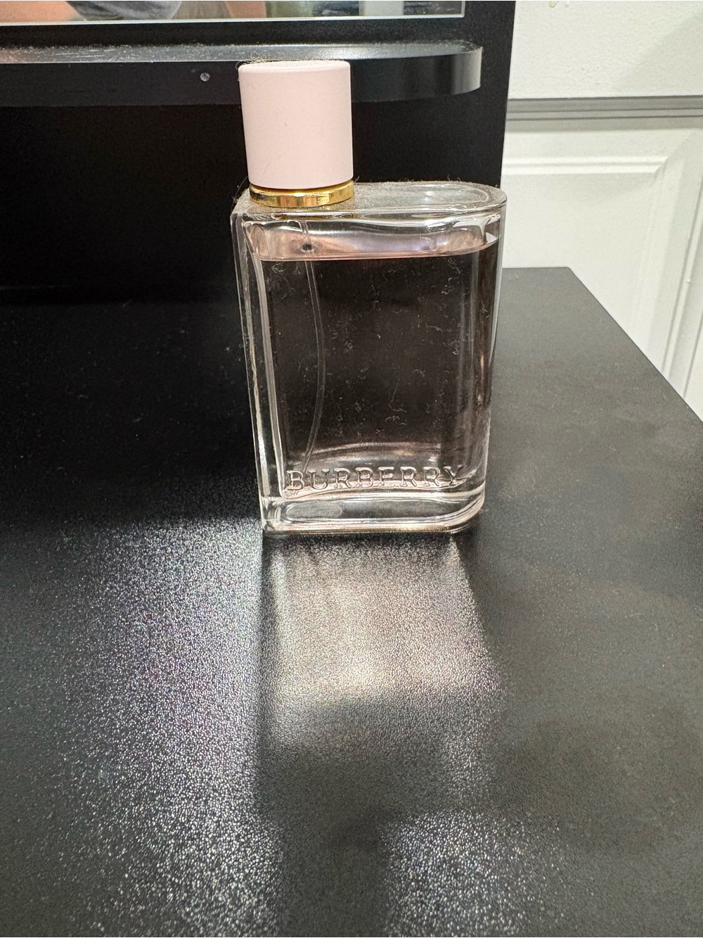 Burberry Clear Glass Bottle with Light Pink Cap